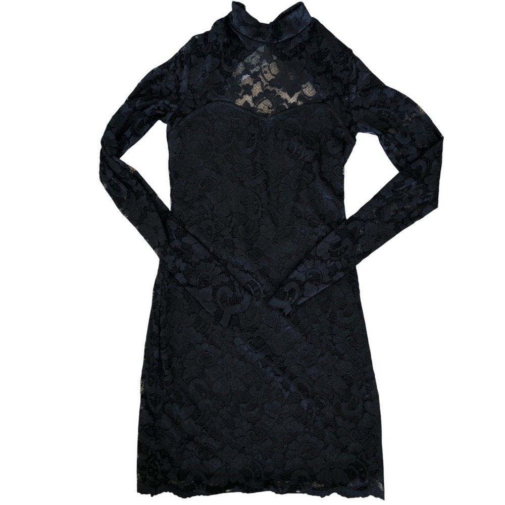VTG Arden B Y2K Fairy Whimsigoth Cut Out Back Lace Mock Neck Party Dress NWT S - Picture 8 of 14